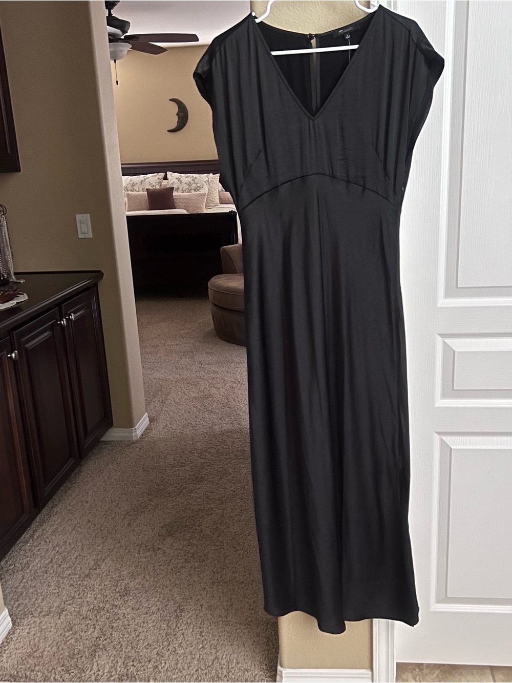 Madewell Black V-Neck Maxi Dress